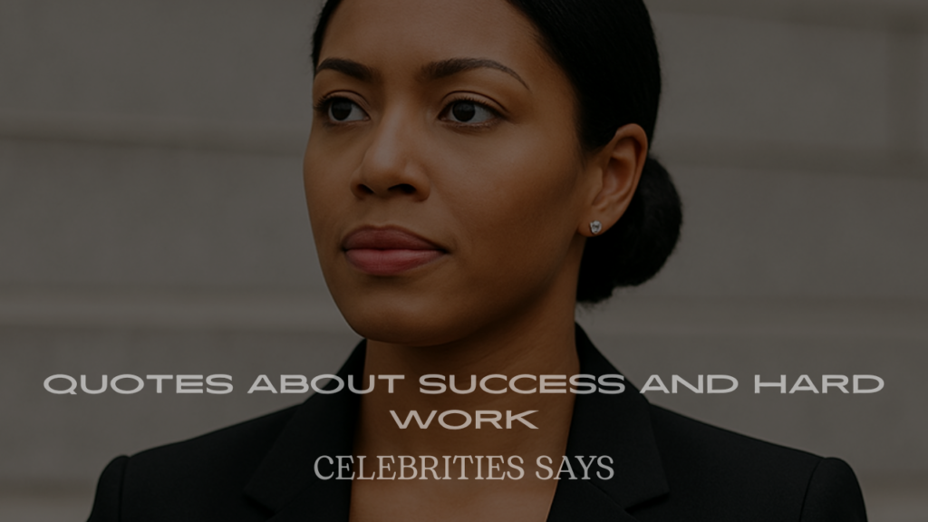 Celebrity Quotes About Success and Hard Work