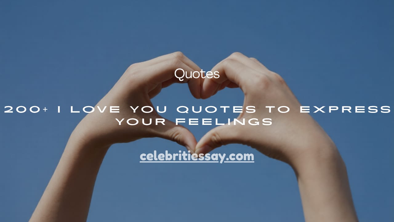 I Love You Quotes