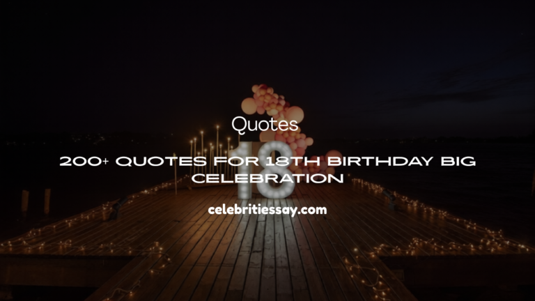 Quotes for 18th Birthday