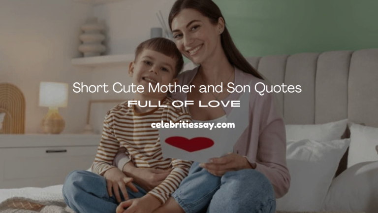 Cute Mother and Son Quotes