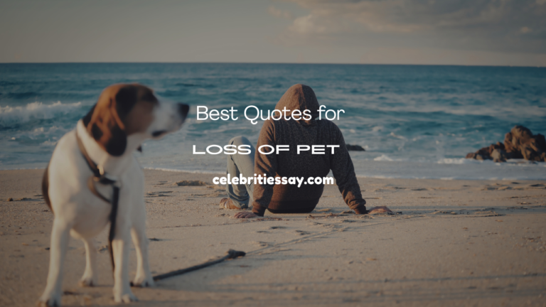 Quotes for Loss of Pet