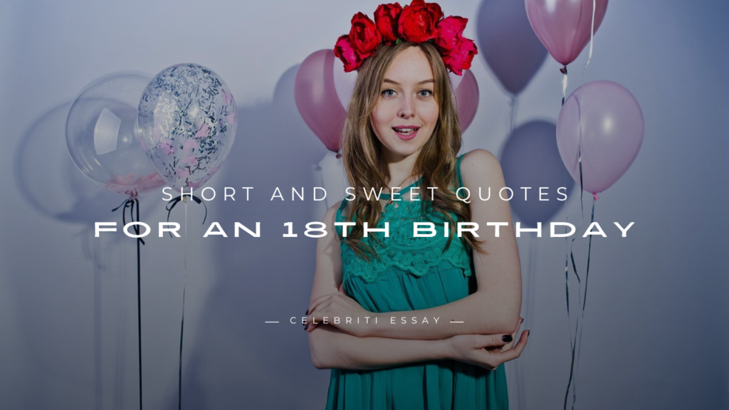 Quotes for an 18th Birthday